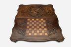 Backgammon Set Pegasus - handmade wooden backgammon board