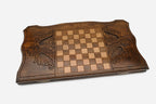 Armenian Backgammon Set - Ornaments VIII - handmade wooden backgammon board