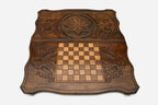 Armenian Backgammon Set - Ornaments VIII - handmade wooden backgammon board