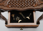 Carved chess table - view 8