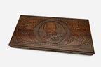 Backgammon Set Wolf - handmade wooden backgammon board