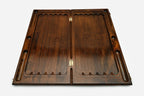 Backgammon Set Wolf - handmade wooden backgammon board