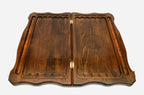 Backgammon Set Deer - handmade wooden backgammon board