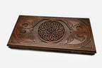 Armenian Backgammon Set - Ornaments VII - handmade wooden backgammon board