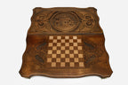 Armenian Backgammon Set - St. Hripsime Church - handmade wooden backgammon board