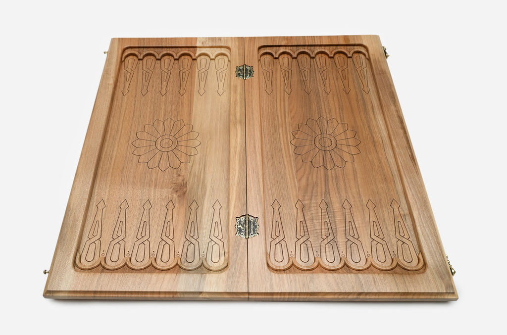Armenian Backgammon Set - National Costume - handmade wooden backgammon board