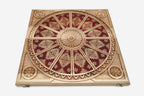 Armenian Backgammon Set - National Costume - handmade wooden backgammon board
