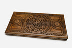 Armenian Backgammon Set - Ornaments VI - handmade wooden backgammon board
