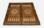Armenian Backgammon Set - Ornaments V - handmade wooden backgammon board