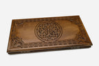 Armenian Backgammon Set - Ornaments IV - handmade wooden backgammon board