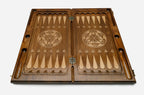 Armenian Backgammon Set - Ornaments IV - handmade wooden backgammon board