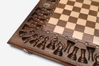 Close-up of the carved rosette on the outer panel