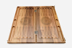 Armenian Backgammon Set - Ornaments III - handmade wooden backgammon board