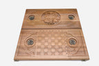 Armenian Backgammon Set - Coat of Arms II - handmade wooden backgammon board