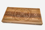 Armenian Backgammon Set - Ornaments II - handmade wooden backgammon board