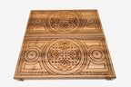 Armenian Backgammon Set - Ornaments II - handmade wooden backgammon board