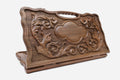 Armenian Backgammon Set - Ornaments Silver - handmade wooden backgammon board