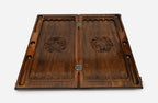Armenian Backgammon Set - Coat of Arms - handmade wooden backgammon board