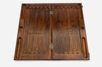 Georgian Backgammon Set - Coat of Arms - handmade wooden backgammon board