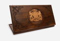 Georgian Backgammon Set - Coat of Arms - handmade wooden backgammon board
