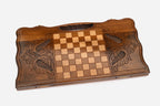 Close-up of the carved crown