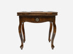 Handle Pomegranate Bronze table opening to reveal the backgammon board