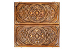 Carved Ornamental Bas Relief chess set - full view