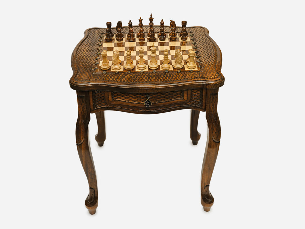 Engraved chess table - view 8