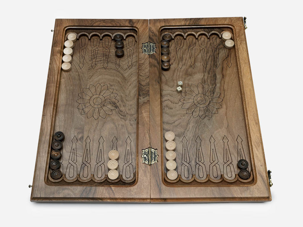 Lattice chess and backgammon set - view 7
