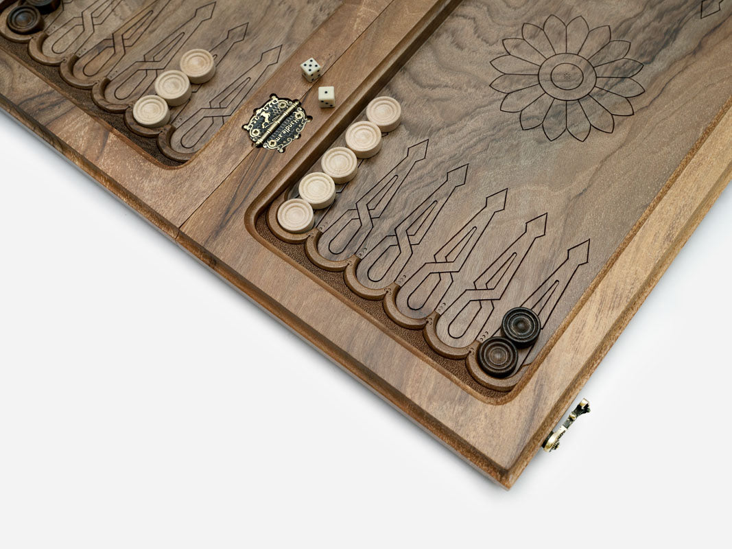 Lattice chess and backgammon set - view 5