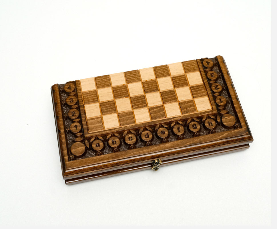 Pomegranate and Grapevine chess and backgammon set - view 7