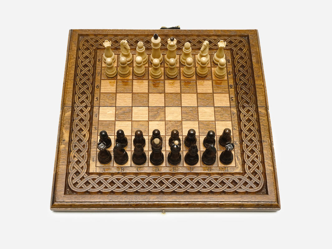 Ornamental Rosette chess and backgammon set - view 4