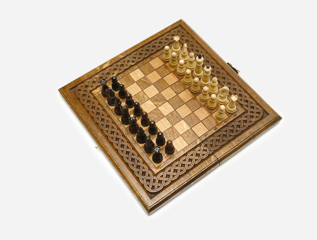 Ornamental Rosette chess and backgammon set - view 3