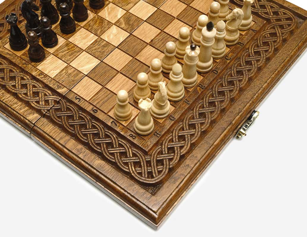Ornamental Rosette chess and backgammon set - view 6