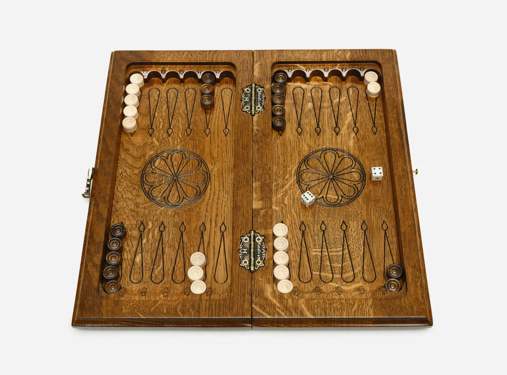 Ornamental Rosette chess and backgammon set - view 7