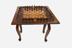 Octagon Beech Chess Table