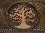 Close-up of the Handle Tree of Life table leg and hardware
