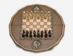 Pomegranate and Grapevine chess set detail 4