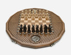Pomegranate and Grapevine chess set detail 3