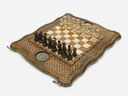 Ornamental Rosette chess set detail 3