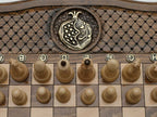 Pomegranate and Grapevine chess set detail 5