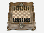 Pomegranate and Grapevine chess set detail 4