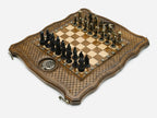 Pomegranate and Grapevine chess set detail 2