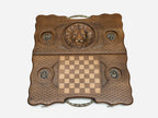 The lion emblem on the storage bag