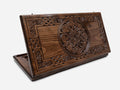 Armenian ornament hand-carved backgammon board