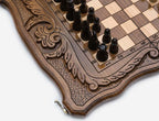 Ornamental Rosette chess set detail 9