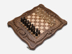 Ornamental Rosette chess set detail 5
