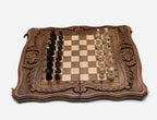 Ornamental Rosette chess set detail 3