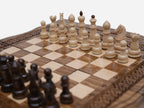 Ornamental Rosette chess set detail 4