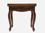Handle Rosette Ornament table opening to reveal the backgammon board